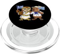 Drapeau Grèce Uruguay Racines Gréco-Uruguayennes Héritage PopSockets PopGrip pour MagSafe