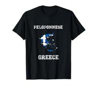 Drapeau Grèce Vieilli Fierté du Péloponnèse T-Shirt