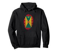 Drapeau Grenade Grenade Patriotique Pride Heritage Cadeau Sweat à Capuche