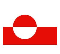 Drapeau Groenland - 10x6.5cm - Sticker/Autocollant