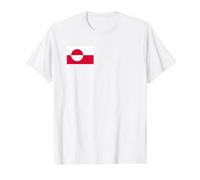 Drapeau Groenland du Groenland T-Shirt Graphique avec Valeur, Homme, Blanc, XL