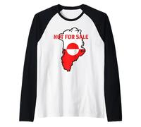 Drapeau Groenland et Drapeau Non à Vendre Support Danois Manche Raglan