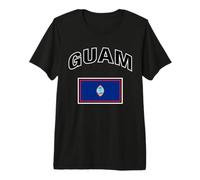Drapeau Guam T-Shirt Haut de Gamme