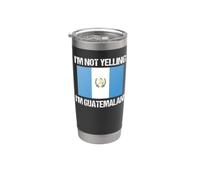 Drapeau Guatemala avec inscription « I'm Not Yelling » Gobelet isotherme en acier inoxydable double paroi