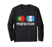 Drapeau Guatémaltèque Portugais Plus Perfection Mix Heritage Manche Longue