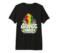 Drapeau Guinée Conakry en Relief Fierté de l'indépendance T-Shirt Haut de Gamme