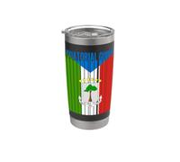 Drapeau Guinée équatoriale Gobelet isotherme en acier inoxydable double paroi