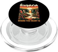 Drapeau Guyana Home Country Homeland Fière Guyanaese Roots PopSockets PopGrip pour MagSafe