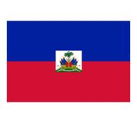 Drapeau Haïti - 15x10cm - Sticker/Autocollant