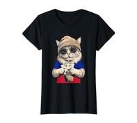 Drapeau Haïti Chat Haïtiens T-Shirt Graphique avec Valeur