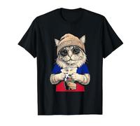 Drapeau Haïti Chat Haïtiens T-Shirt Graphique avec Valeur
