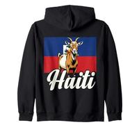Drapeau Haïti Chèvre Fière Culture Haïtienne Sweat à Capuche