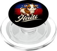 Drapeau Haïti Kawaii Chèvre Fière Culture Haïtienne PopSockets PopGrip pour MagSafe