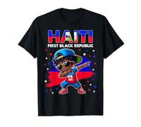 Drapeau Haïti la Première République Noire 1804 Haïti pour enfants T-Shirt
