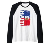 Drapeau haïtien des Caraïbes, drapeau haïtien fierté Manche Raglan