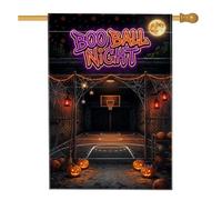 Drapeau Halloween Basketball Sports Citation Palais de Justice 71 x 101 cm