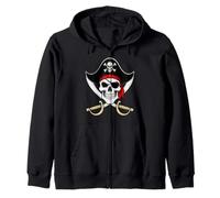 Drapeau Halloween Crâne Pirate Jolly Roger Sweat à Capuche