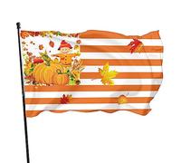 Drapeau Happy Fall Y'All - 0,9 x 1,5 m - Pour extérieur et intérieur - Citrouille d'automne - Ferme - Dortoir - Décoration de jardin et maison - Avec œillets métalliques