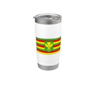 Drapeau Hawaï Kanaka Maoli Gobelet isotherme en acier inoxydable double paroi
