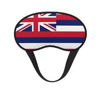 Drapeau hawaïen. C'est un masque pour les yeux à bord noir. Le masque doux pour les yeux peut améliorer la qualité du sommeil et est adapté pour l'intérieur, l'extérieur et les voyages.