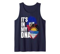 Drapeau Heritage d'Antigua et d'Haïti DNA Mix Débardeur