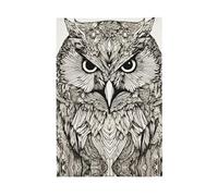 Drapeau hiboux et oiseaux aux couleurs vives 61 x 91 cm pour l'extérieur Drapeaux Bannières avec œillets Polyester de qualité supérieure