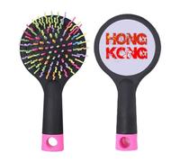 Drapeau Hong Kong Chine Art Déco Mode Salon Démêlant Brosse à Cheveux Coussin Base