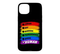 Drapeau Humain LGBT Mois Gay Pride Coque pour iPhone 15 Plus
