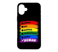 Drapeau Humain LGBT Mois Gay Pride Coque pour iPhone 16 Plus