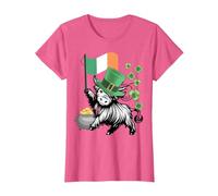 Drapeau Humoristique de la St. Patricks Highland Cow Irlande Drapeau génisse T-Shirt