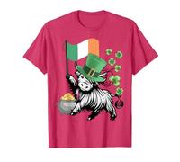 Drapeau Humoristique de la St. Patricks Highland Cow Irlande Drapeau génisse T-Shirt