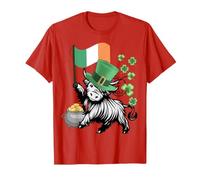 Drapeau Humoristique de la St. Patricks Highland Cow Irlande Drapeau génisse T-Shirt