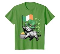 Drapeau Humoristique de la St. Patricks Highland Cow Irlande Drapeau génisse T-Shirt