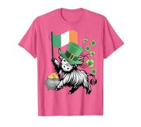 Drapeau Humoristique de la St. Patricks Highland Cow Irlande Drapeau génisse T-Shirt