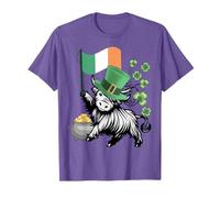 Drapeau Humoristique de la St. Patricks Highland Cow Irlande Drapeau génisse T-Shirt