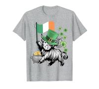 Drapeau Humoristique de la St. Patricks Highland Cow Irlande Drapeau génisse T-Shirt