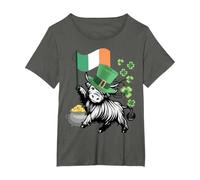 Drapeau Humoristique de la St. Patricks Highland Cow Irlande Drapeau génisse T-Shirt