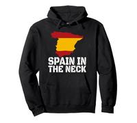 Drapeau Humoristique de l'Espagne dans Le Cou Souvenir de Voyage Sweat à Capuche