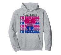 Drapeau humoristique « No One Knows I'm Bisexual Bi Pride » pour fille LGBTQ Sweat à Capuche