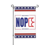 Drapeau humoristique « Non, pas de rois en Amérique » 30,5 x 45,7 cm, « Sauver la démocratie, résister au fascisme », drapeaux de jardin double face en toile de jute, panneaux de jardin, décoration