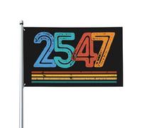 Drapeau humoristique vintage 2547, mème du 25e amendement, bannière de jardin 3x5, simple face