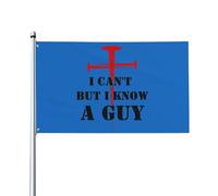 Drapeau I Can'T But I Know An Guy 3 x 5, drapeau chrétien pour amoureux de la foi, 3 x 5, croix du Christ, Jésus 2024 uniquement, 0,9 x 1,5 m avec 2 œillets en laiton, couleurs vives pour intérieur e