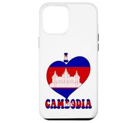 Drapeau « I Love Cambodia Proud Cambodian Pride » en Forme de cœur Coque pour iPhone 12 Pro Max