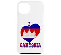 Drapeau « I Love Cambodia Proud Cambodian Pride » en Forme de cœur Coque pour iPhone 13