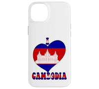 Drapeau « I Love Cambodia Proud Cambodian Pride » en Forme de cœur Coque pour iPhone 14 Plus