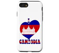 Drapeau « I Love Cambodia Proud Cambodian Pride » en Forme de cœur Coque pour iPhone SE (2020) / 7/8