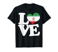 Drapeau « I Love Iran » en Forme de cœur pour Voyage Patriotique T-Shirt