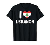 Drapeau « I Love Lebanon » - Racines libanaises - Cèdre T-Shirt