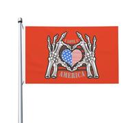 Drapeau I Love U America Double face, 3x5 pieds, pour extérieur, Patio Durable, drapeaux décoratifs d'intérieur, bannières de fête à domicile, drapeau de bienvenue 3by5