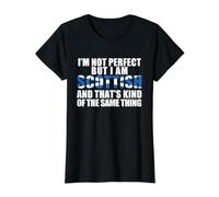 Drapeau « I'm Not Perfect But am Scottish Kinda Same Thing » T-Shirt Graphique avec Valeur